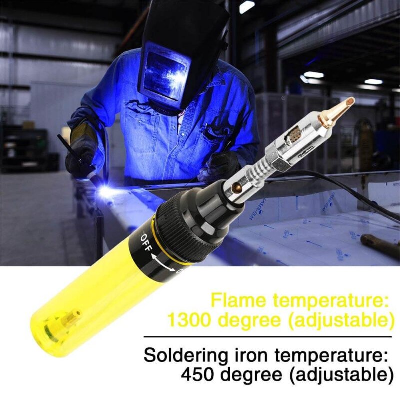Soldering iron temperature yellow