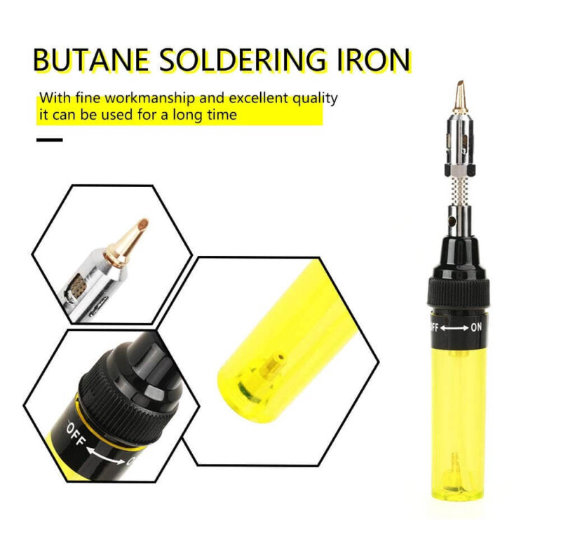 butane sodering iron yellow